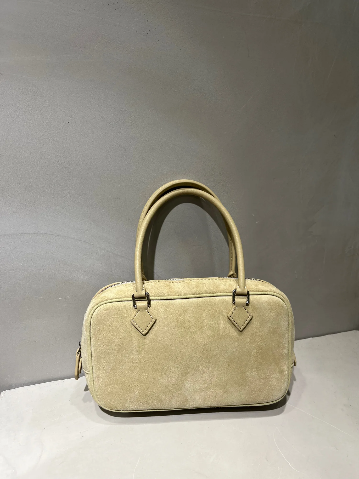 Винтажная замшевая сумка-тоут Boston