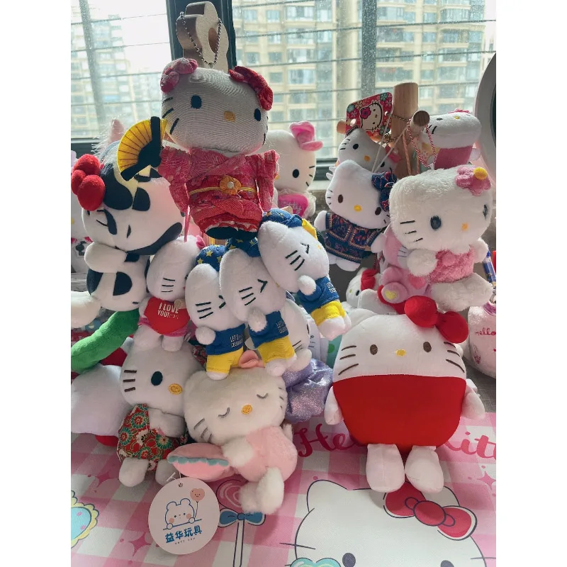 

Sanrio Hello Kitty McDonalad Plush Doll Toys KT Cat Pendant Collect Ornaments Kids Christmas Gifts