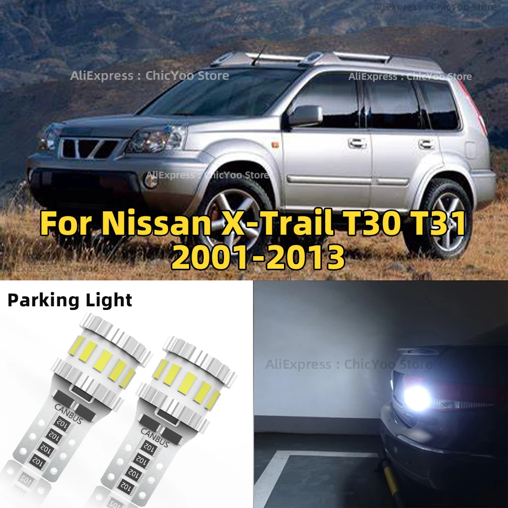 Суперъяркая лампа T10 светодиодный Canbus для Nissan X-Trail, T30, T31, 2001-2005, 2006, 2007, 2008, 2009, 2010, 2011, 2013