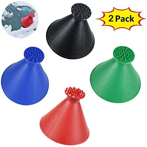 1/2Pack Snow shovels Car Magic Window Windshield Car Ice Scraper Shaped Snow Remover Deicer Cone Deicing Tool Car funnel Tool