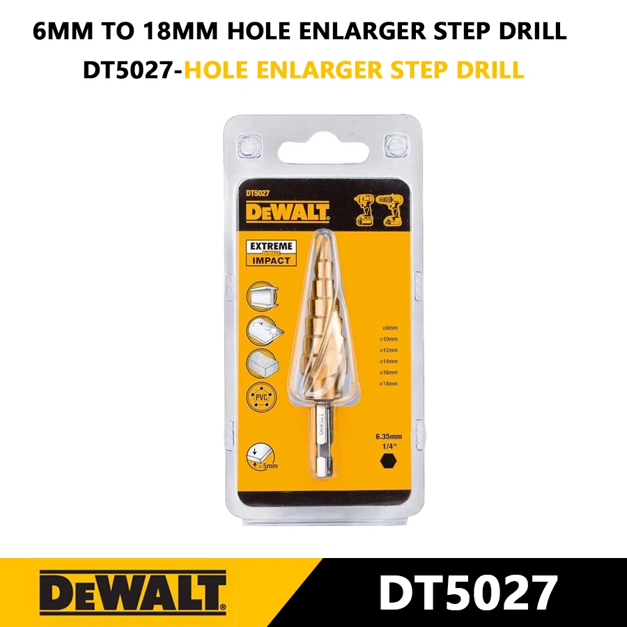 

DEWALT DT5027 Ступенчатое сверло 6-18 мм