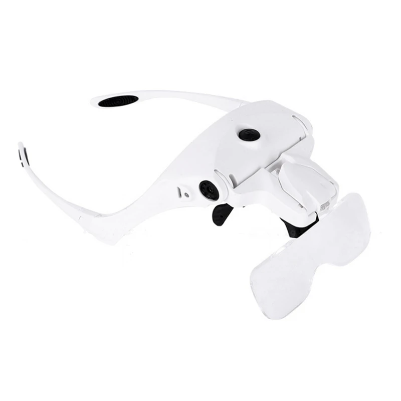 Diamond Painting Embroidery 1.0X 1.5X 2.0X 2.5X 3.5X LED Light Headband Magnifier Eye Candy Magnifier With Lamp