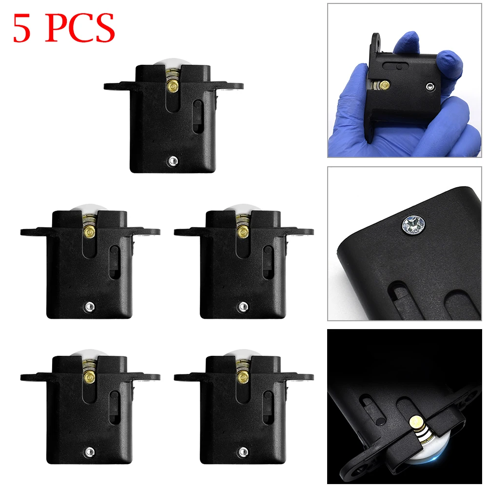 

5pcs Black Stainless Steel Sliding Security Door Rollers For Replacement Door Sash Cupboard Home Improvement Cabinet Hardware