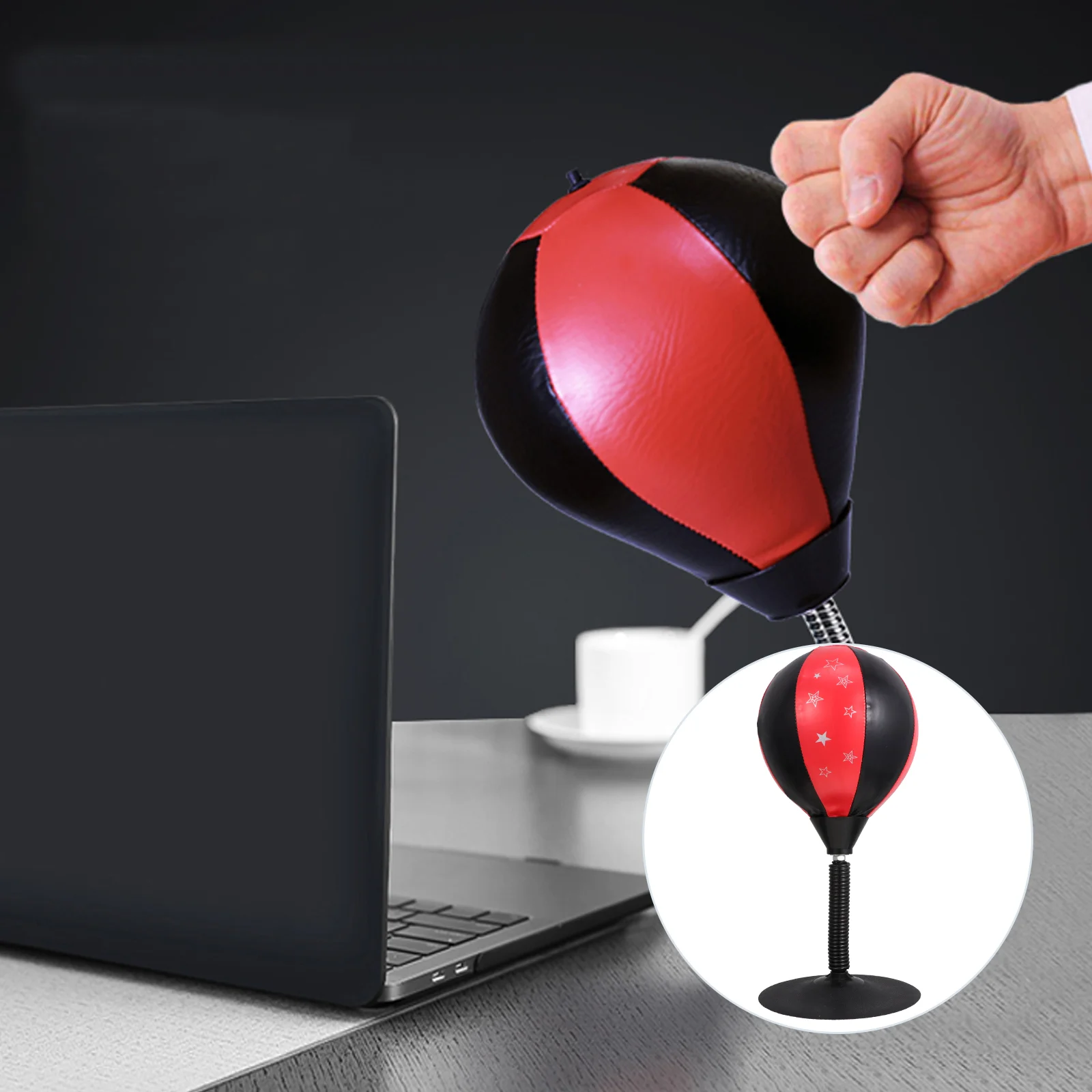 

Speed Ball Boxing Bag Equipment Stress Reliever Desktop Punch Pressure Training Office