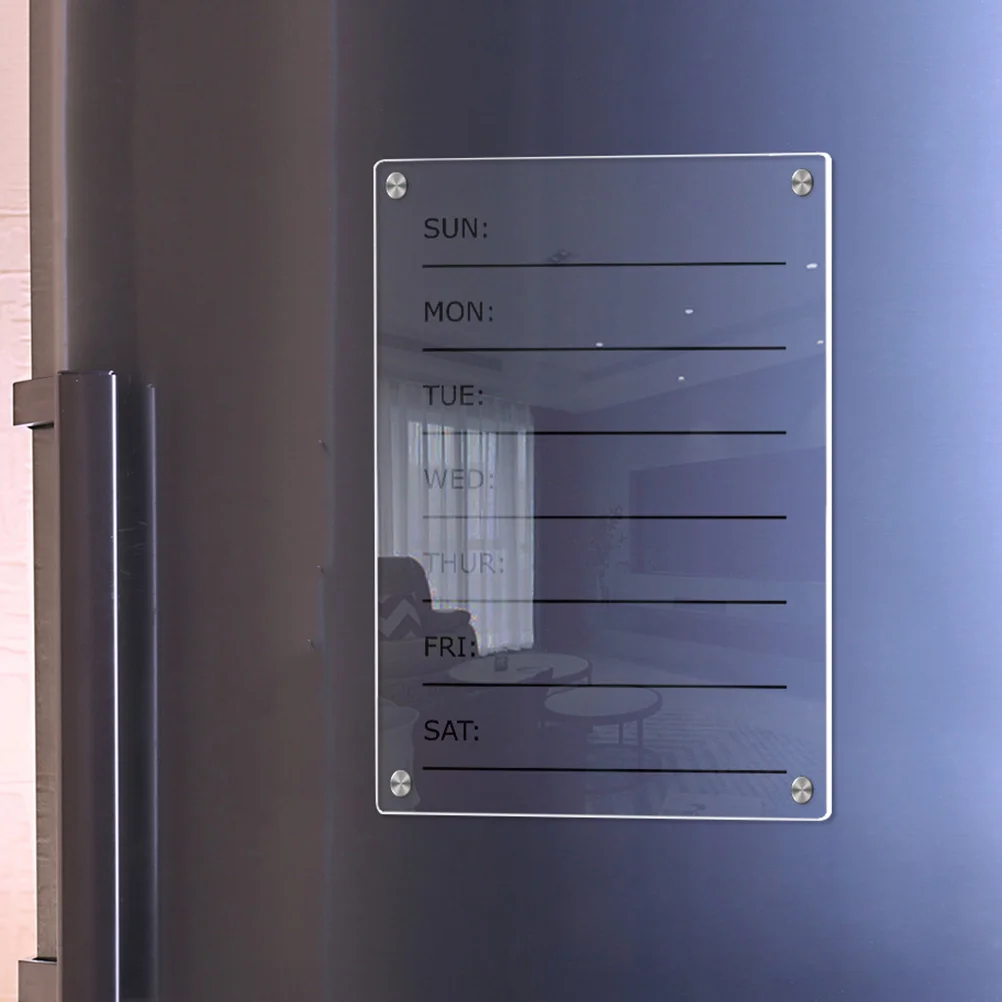Доски для сухого стирания в холодильнике. Расписание записей. Магнитный