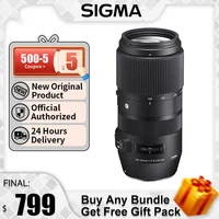 Sigma 100-400mm F5-6.3 DG HSM OS Full Frame Telephoto DSLR Camera Lens For Canon (EF) 5DIV Nikon (AF) D7200 D5600