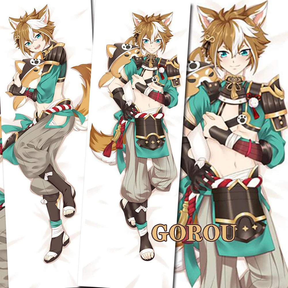 Подушка для косплея дакимакура геншина аниме подушка обнимания тела