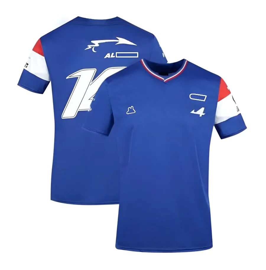 

Новые футболки команды F1, футболки с принтом гоночного автомобиля формулы One, уличная одежда для мужчин и женщин, модная футболка с круглым в...