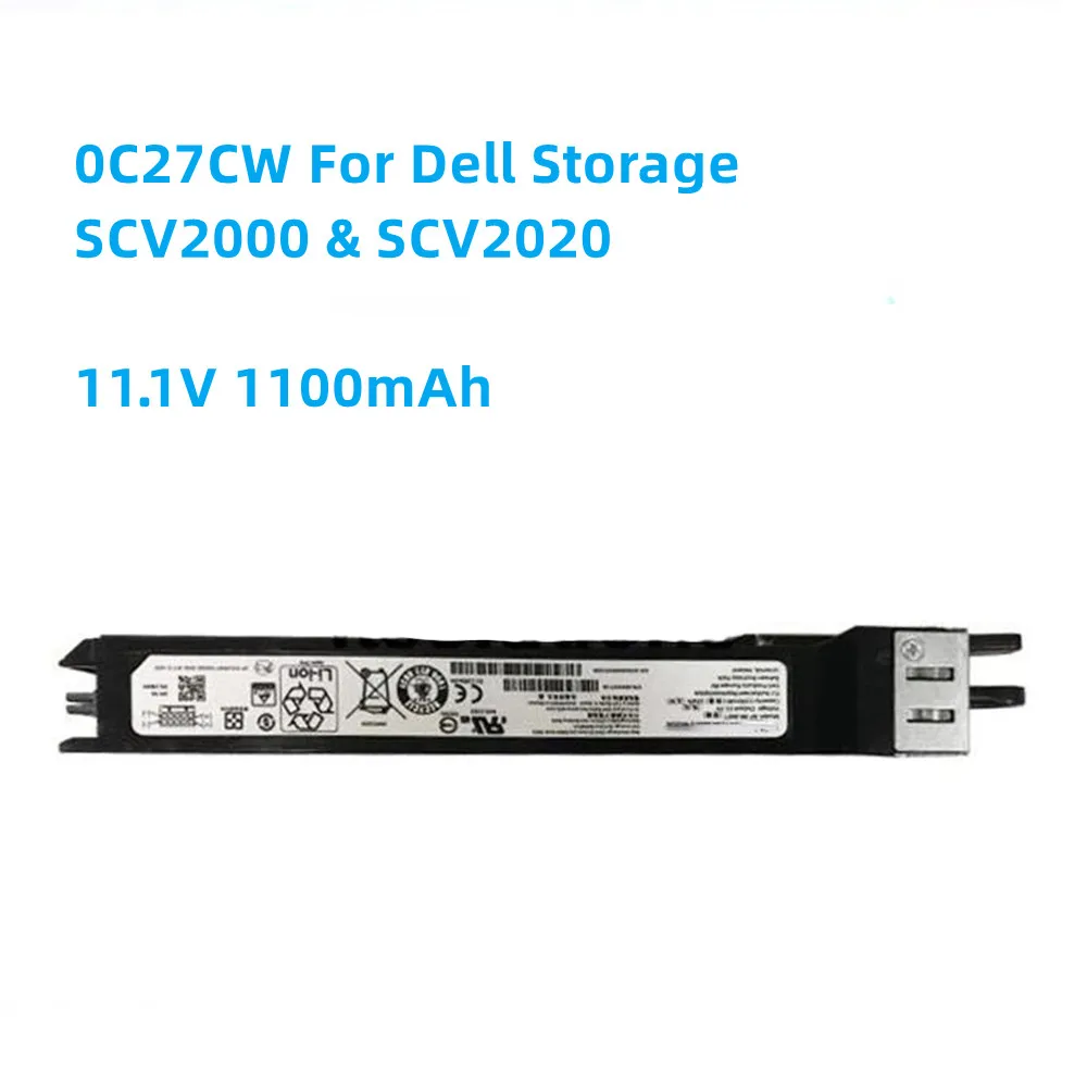 Аккумулятор DP/N 0C27CW для Dell Storage SCV2000 и SCV2020, 11,1 В, 1100 мАч, Аккумуляторный модуль, детали и аксессуары для ноутбуков
