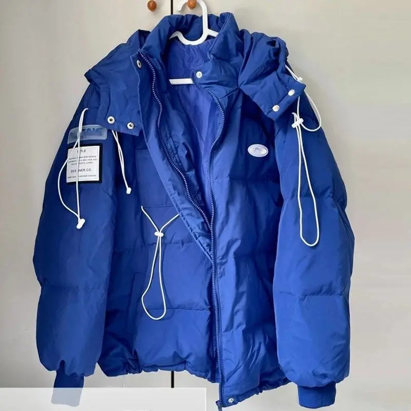 

Модная зимняя куртка на утином пуху 2023, Женская утолщенная теплая зимняя куртка средней и длины с капюшоном и закрытой талией, Корейская трендовая зимняя куртка V925