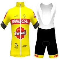 2022 bingoal team cycling jersey set summer clothing men road bike shirts suit bicycle bib shorts mtb