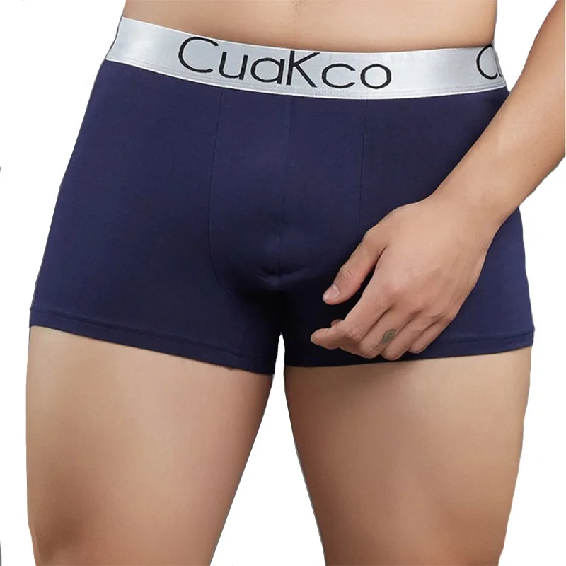 

2022 Boxers Men Underwear Mid-waist Modal Solid Panties Sexy Casual Trunk Shorts Underpants Breathable