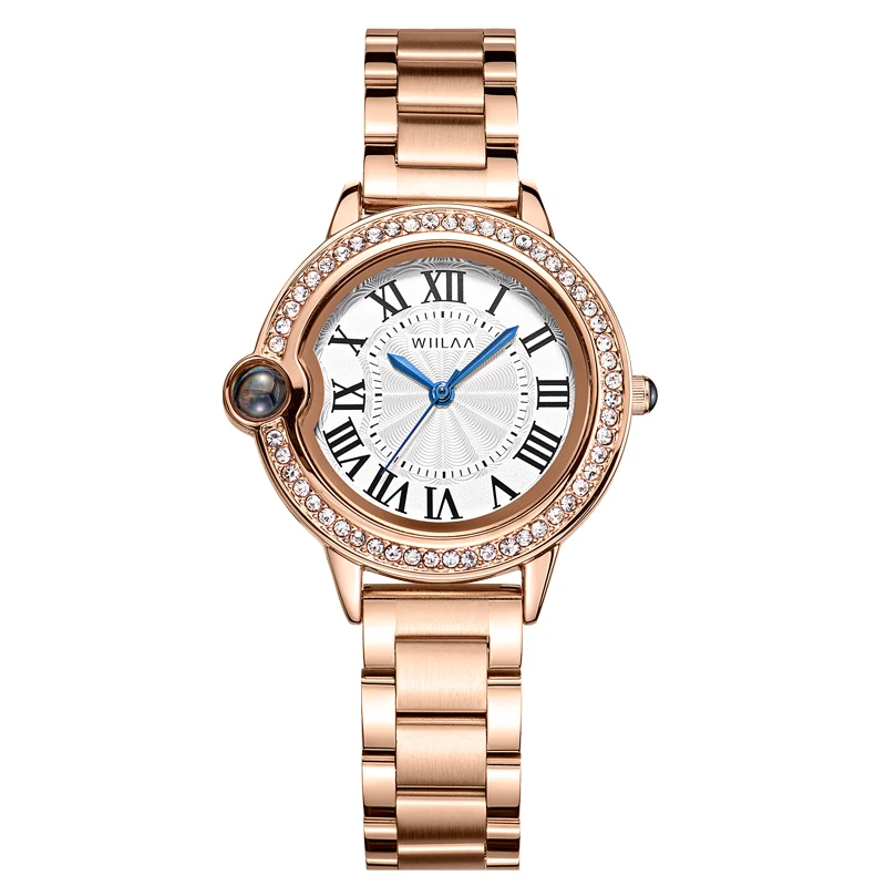 WIILAA Watch Women Top Brand Fashion Simple Casual Waterproof Steel Belt Quartz Wristwatch Relogio Feminino Luxury Female Clocks enlarge