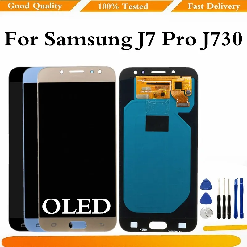 

Super Amoled для Samsung J730, ЖК-дисплей для Samsung Galaxy J7 Pro 2017, ЖК-дисплей, экран с дигитайзером в сборе, J730F SM-J730FM дисплей