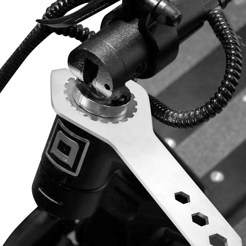 

Portable Sunflower Wrench Lightweight Multipurpose Spanner Stainless Hex Wrench Fitting for Dualtron DT3 Spider