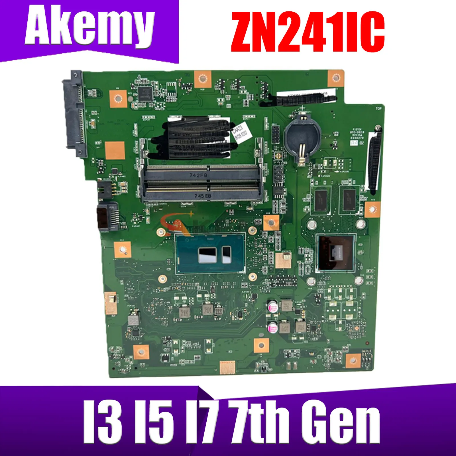 

ZN241IC Материнская плата ASUS Zen AiO ZN241IC ZN241ICGK материнская плата все в одном I3-7100 I7-7500 процессор GT940MX 100% тест