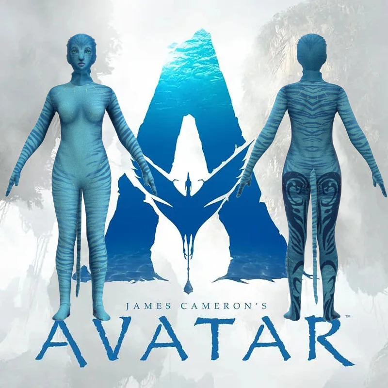 Disfraz de la película Avatar 2, el camino del agua Neytiri Jake...