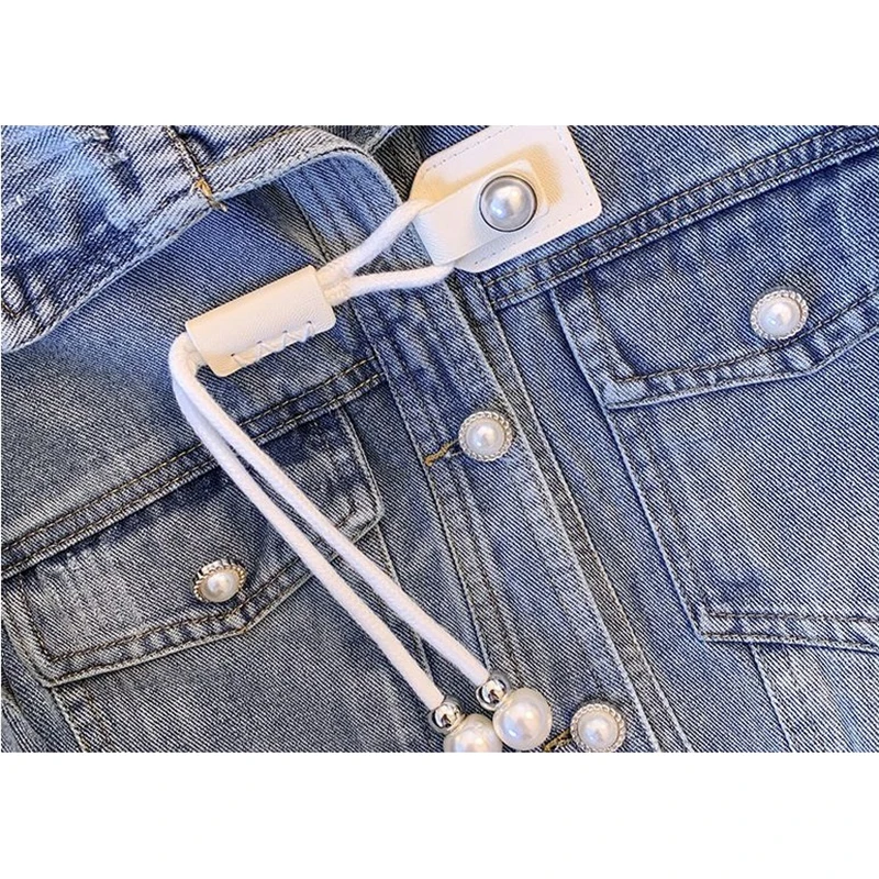 Винтажные джинсовые куртки с пряжкой женская верхняя одежда весна-осень 2024 новая