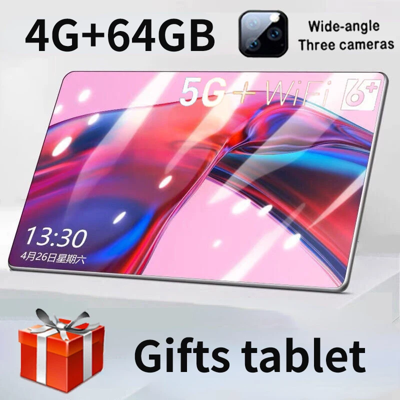 2023 New 4G+64GB Android 9.0 Tablet PC 10.1 Inch IPS HD Screen Office Business Internet Games Tabelt FOR Gifts