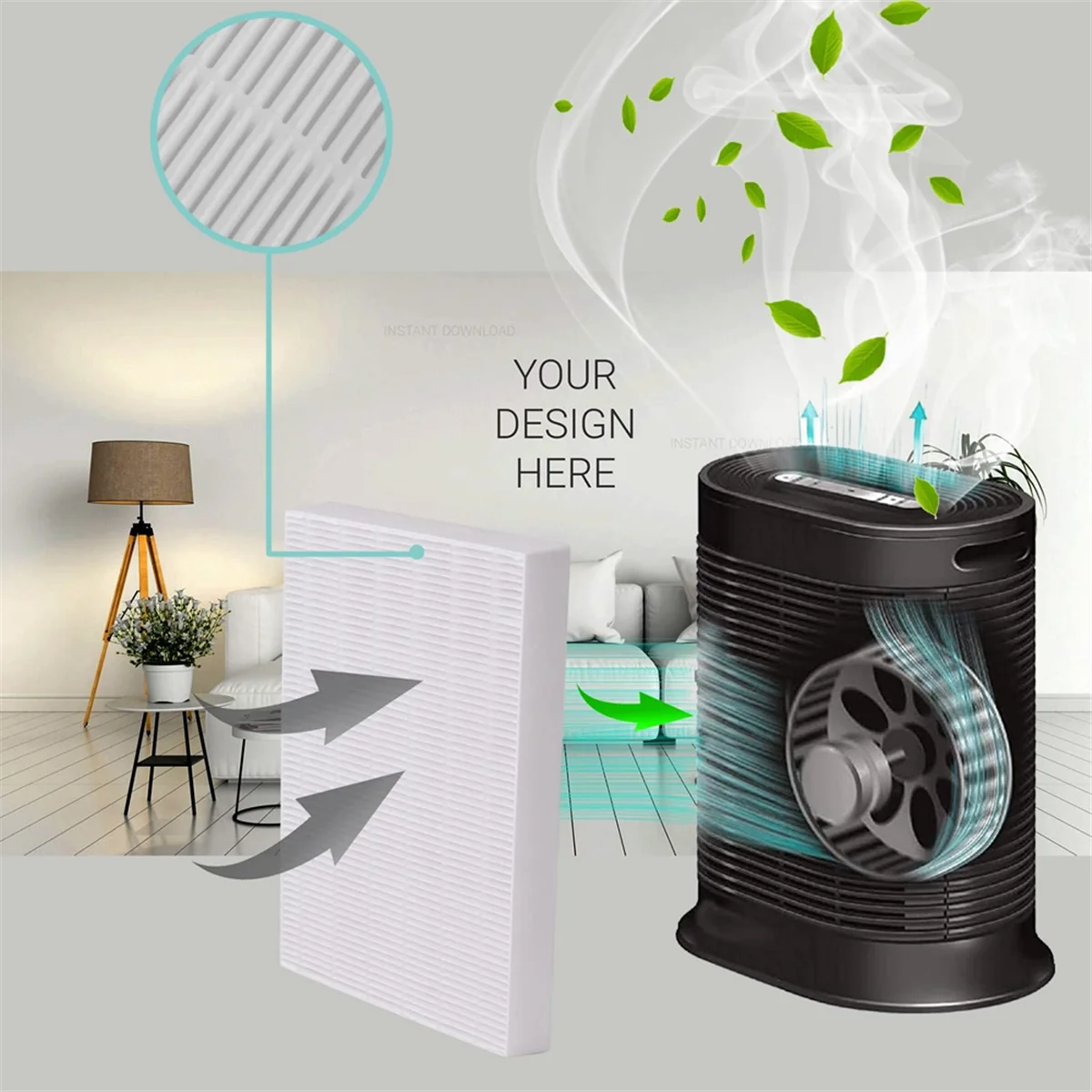 6 шт. сменные фильтры HEPA R для HPA300 HPA200 HPA100 фильтр очистителей воздуха HPA090 серии HPA250