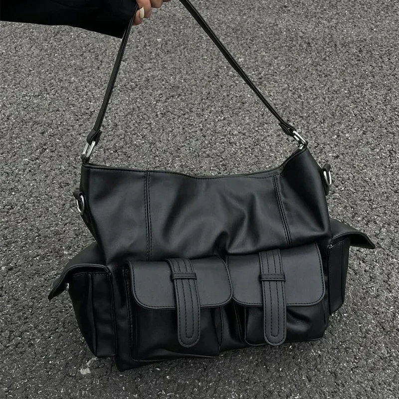 Женская сумка-хобо большая вместительная сумка на плечо стильная женские