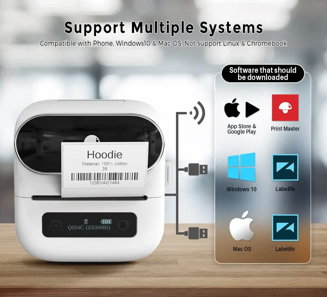 

M220 Blue tooth Thermal Printer Portable Batch Code Wireless Label Maker