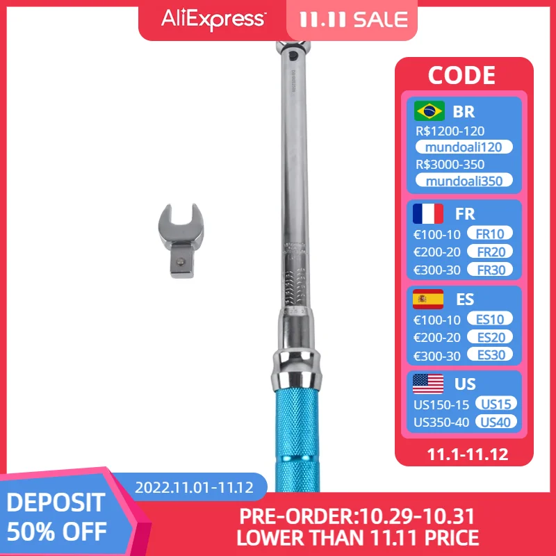 

6N.m 1/4 Square Drive Torque Wrench Accuracy Car Bike Repair Hand Tools Spanner Two-way Ratchet Key