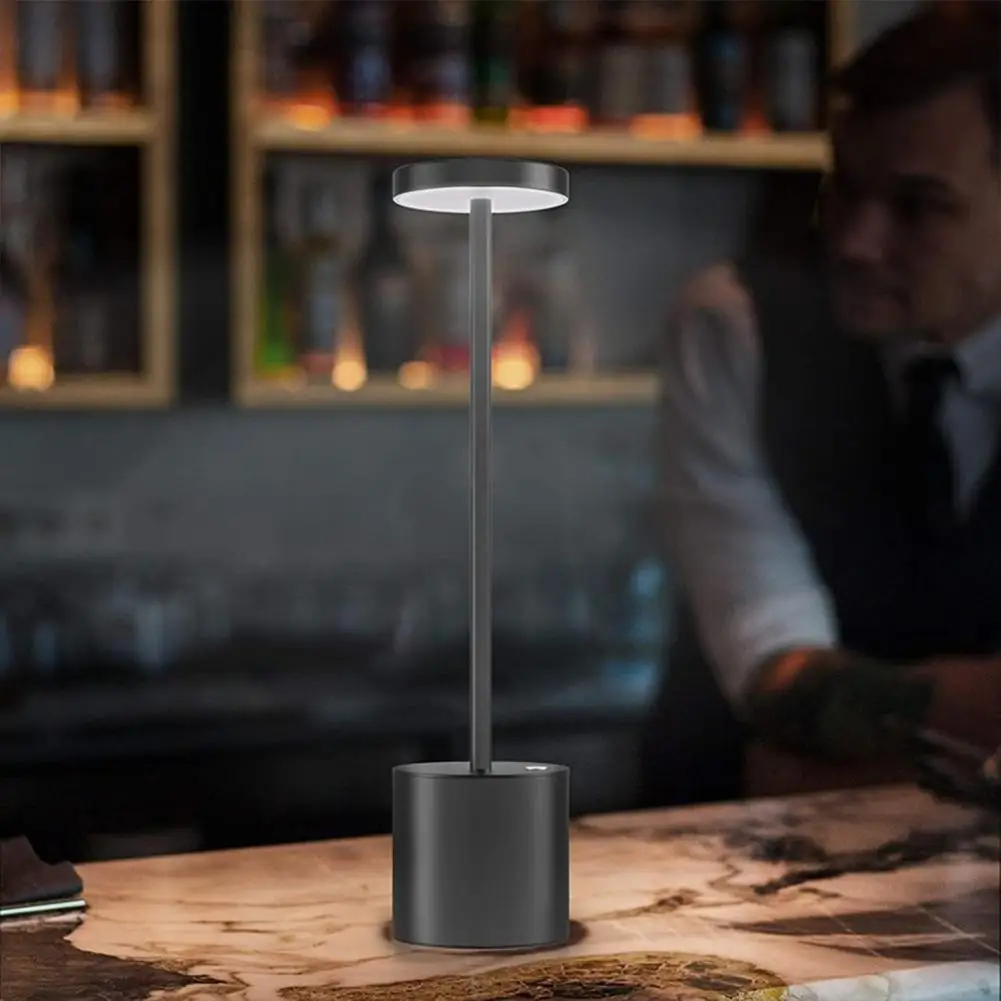 

Led Table Lamp Portable 1800mah Battery Bedroom Touch Sensor Night Light For Hotel Bar Dinning Room