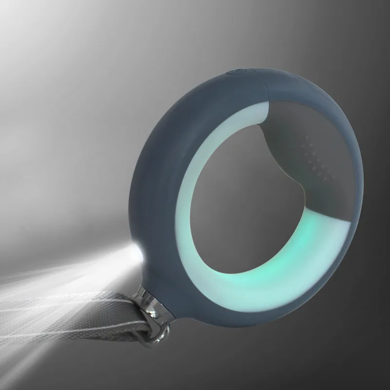 

Поводок для собак с фонариком, автоматическая выдвижная нейлоновая рулетка, буксировочная веревка для среднего размера, выдвижная веревка ...