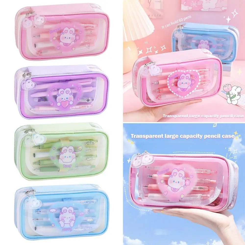 Case Cartoon Rabbit Pencil Bag Large-capacity Stationery Box