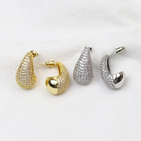 5 пар высококачественные циркониевые серьги-гвоздики в стиле коммы элегантные металлические капли воды женские ювелирные изделия в подарок 30726
