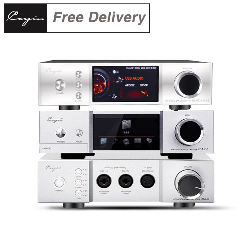 

Cayin IDAP-6 Настольный музыкальный плеер без потерь + Cayin IDAC-6MK2 декодер DAC + Cayin iHA-6 усилитель для наушников