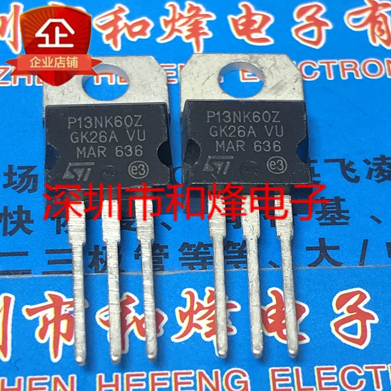 

30 шт. Оригинальный Новый P13NK60Z STP13NK60Z TO-220 600V 2.4A