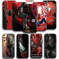 marvel spiderman phone case for samsung galaxy s20 s21 fe ultra 5g s21 s20 s10 10e s9 s8 plus silicone cover coque carcasa