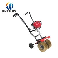 1.3hp China motor color steel tile plate rust remover gasoline electric roof renovation rust cleaner metal polishing machine