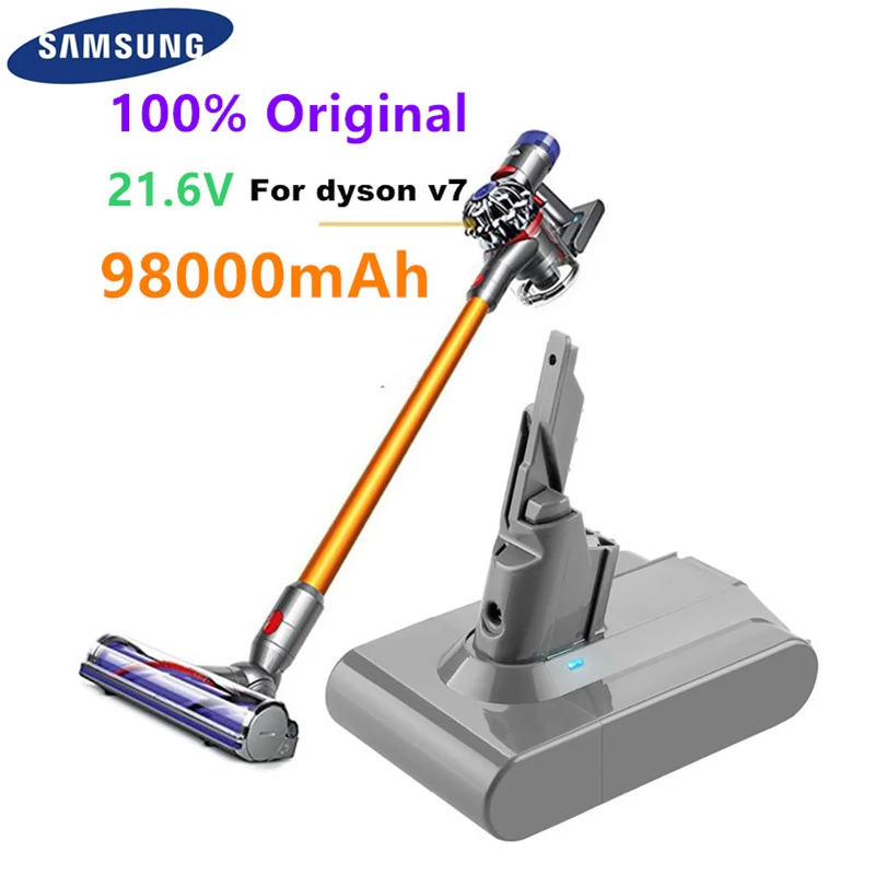 

2022 Neue Dyson V7 Batterie 21,6 V 98000mAh Li-lon Akku Für Tier Pro Staubsauger Ersatz