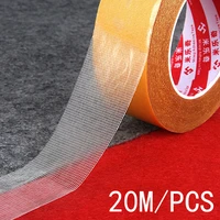 20m double sided carpet adhesive tape mesh non glue residue waterproof traceless high viscosity party