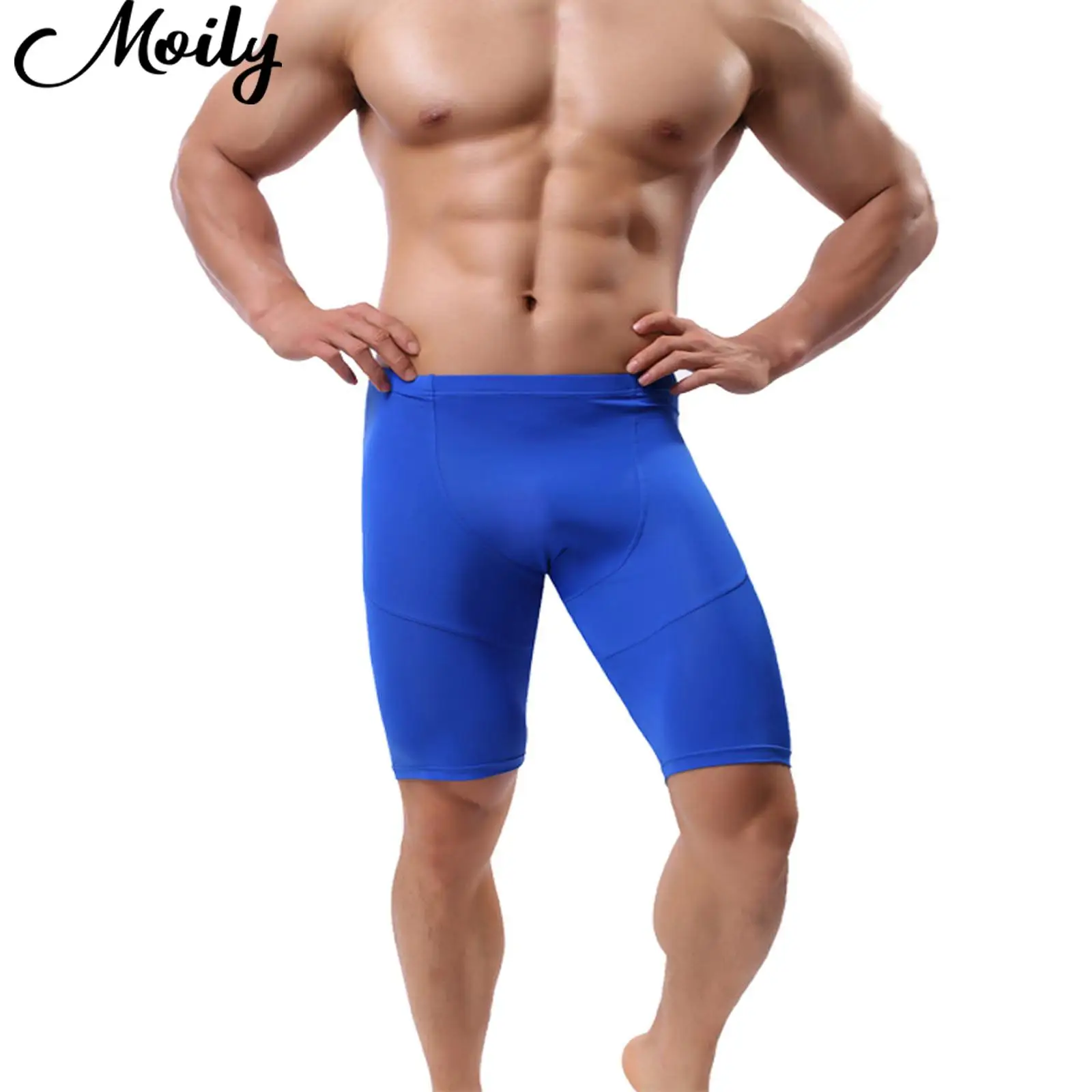 

Шорты мужские летние эластичные до колена, дышащие быстросохнущие удобные, для спортивного зала, фитнеса, тренировок