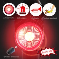 for bicycle wireless theft alarm remo bike led portable usb rechargeable rear light bell cycling flash taillight lamp antusi a8s