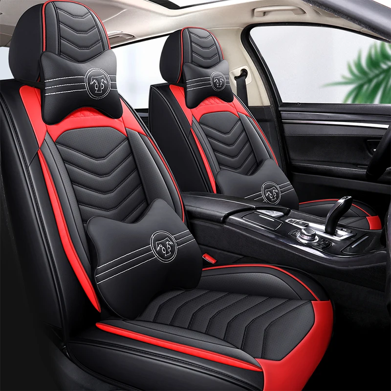 

Breathable 5 Piece Set Leather Flax Splicing Car Seat Cover For ZOTYE 2008 5008 T200 T600 Z100 Z200 Z300 Z500 Car Accessories