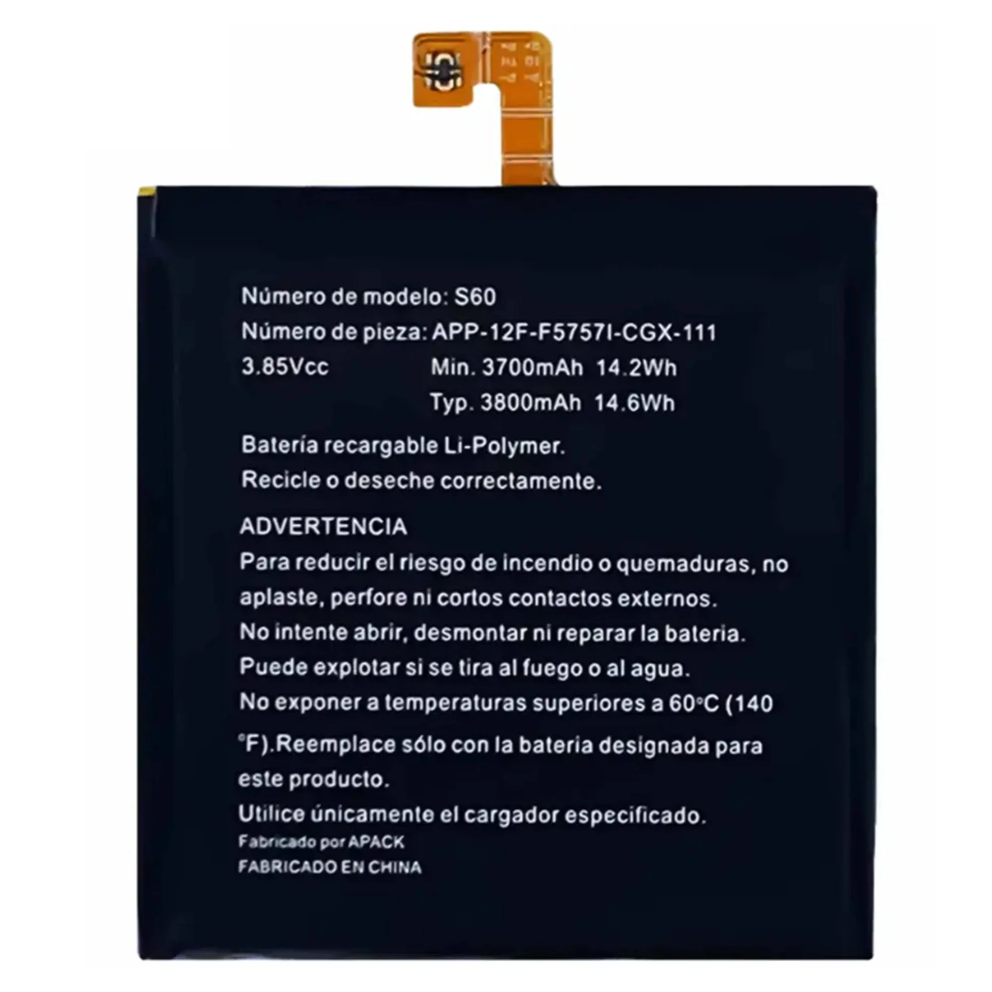 100% 3800 мАч для Caterpillar Cat S60 APP-12F-F57571-CGX-111 Аккумулятор телефона аккумулятор +