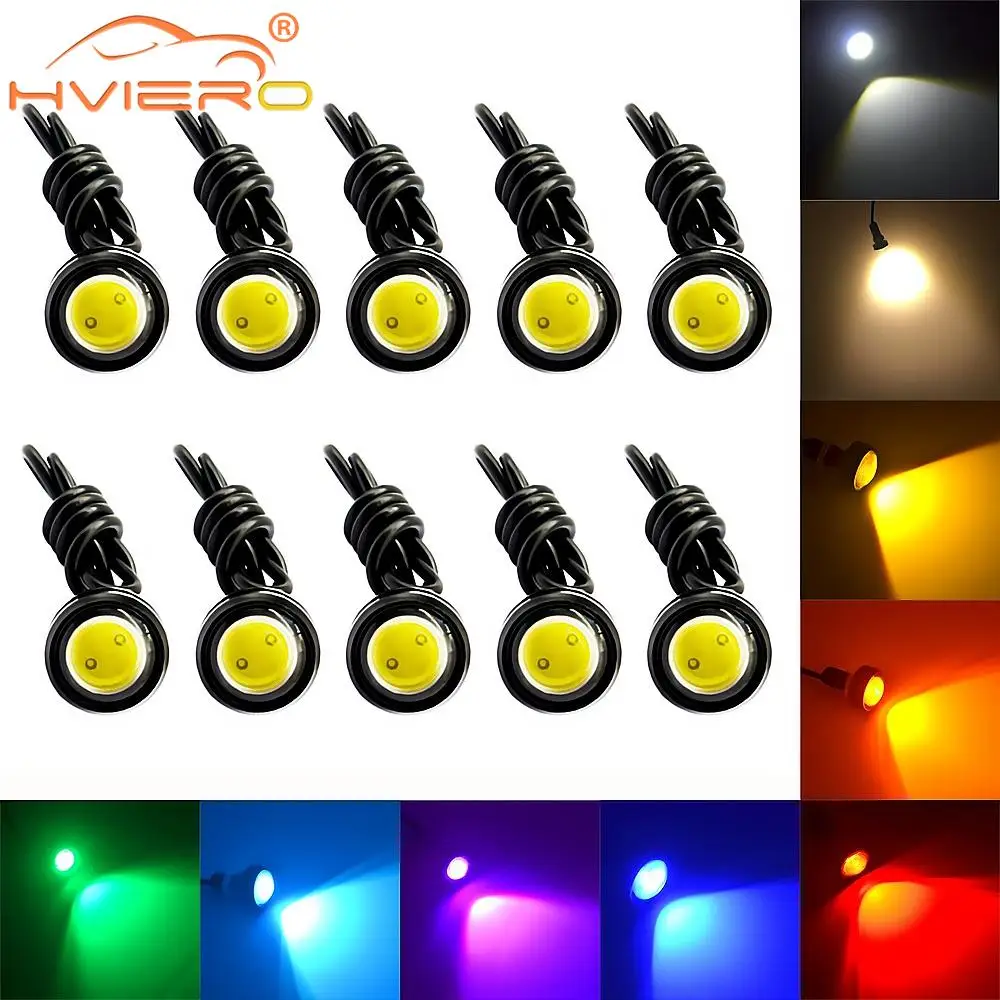 10X Универсальные Дневные Ходовые Огни Огле Глаз 23 Мм Белые Красные Синие Задний