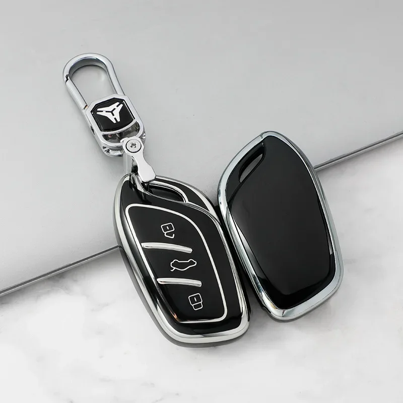 Фото Новый мягкий ТПУ полноразмерный автомобильный смарт-ключ для Roewe I5 RX3 RX5 2017 2019 для MG ZS автостайлинг брелок защитные аксессуары №4