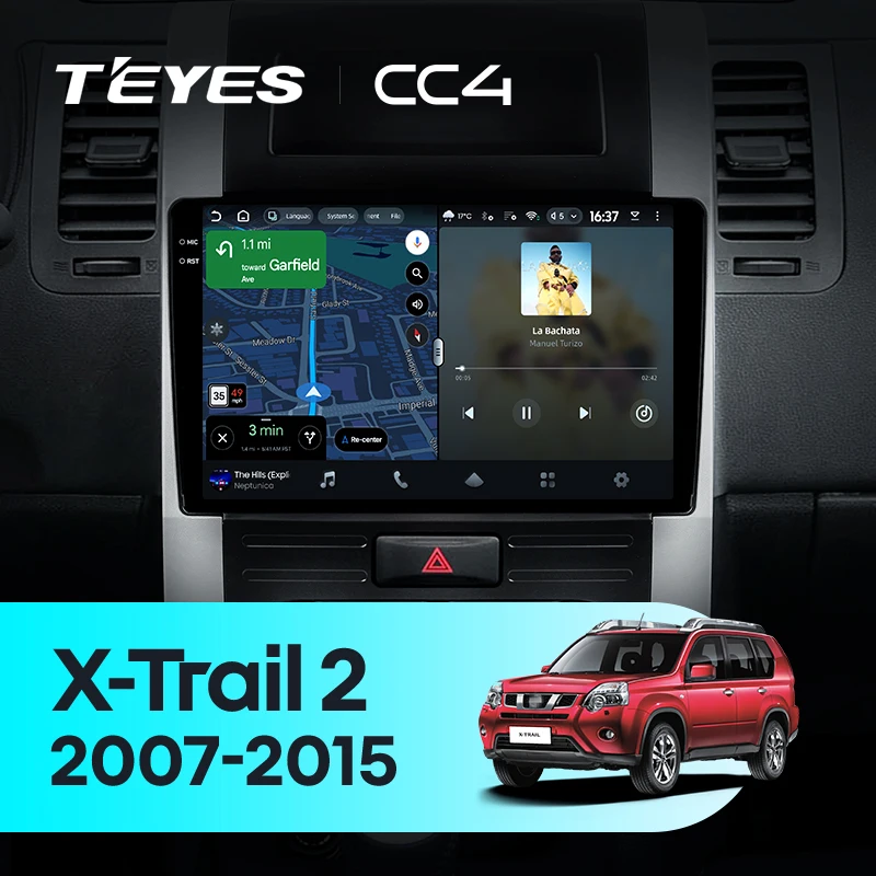 Фото TEYES Тиайс CC4 Штатная магнитола For Ниссан Х - Трейл Х Трейл 2 T31 For Nissan X-Trail X - Trail X Trail 2 T31 2007 - 2015 автомагнитола 2 DIN DVD GPS CarPlay Auto мультимедиа автомобиля головное Android магнитола №2