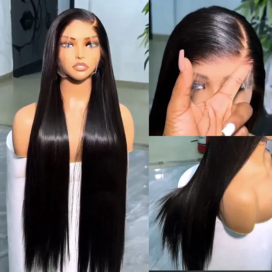 

Addictive 250 Density 30 40 Inch Straight Hd Lace Frontal Wig 5x5 Glueless Wig Brazilian 13X4 Hd Lace Human Hair Wigs For Women