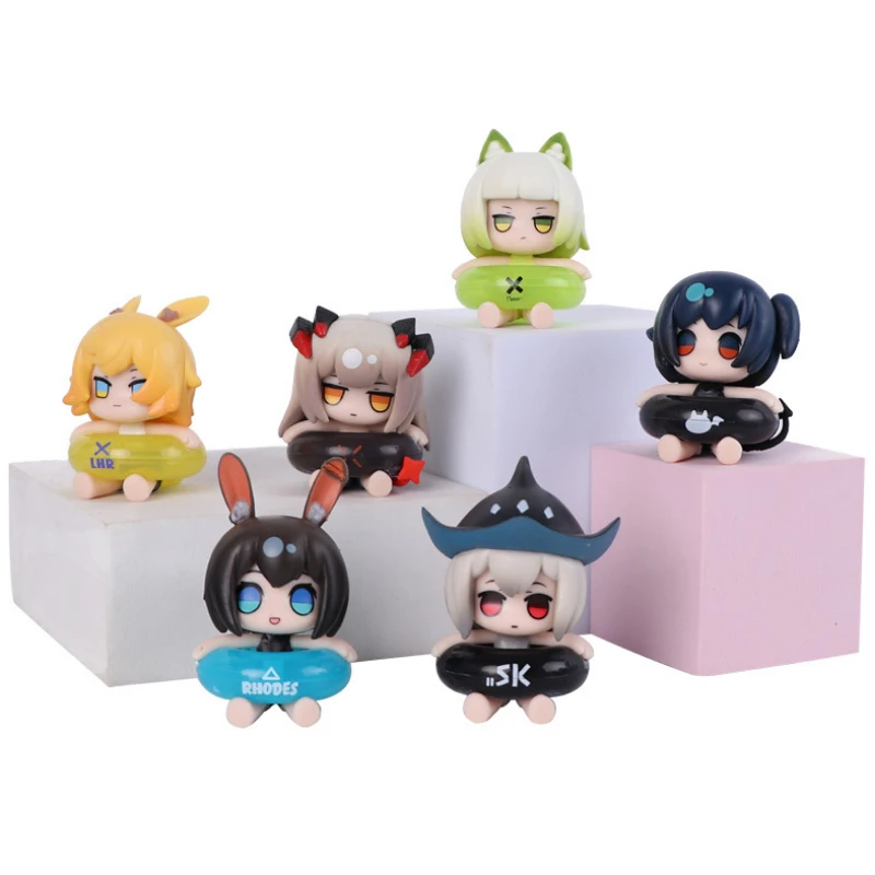 

6pcs/set Game Arknights Action Figures Strategy Competitive Cute VANGUARDS GUARD CASTER MEDIC Pvc Model Collection Toy Gift Toy