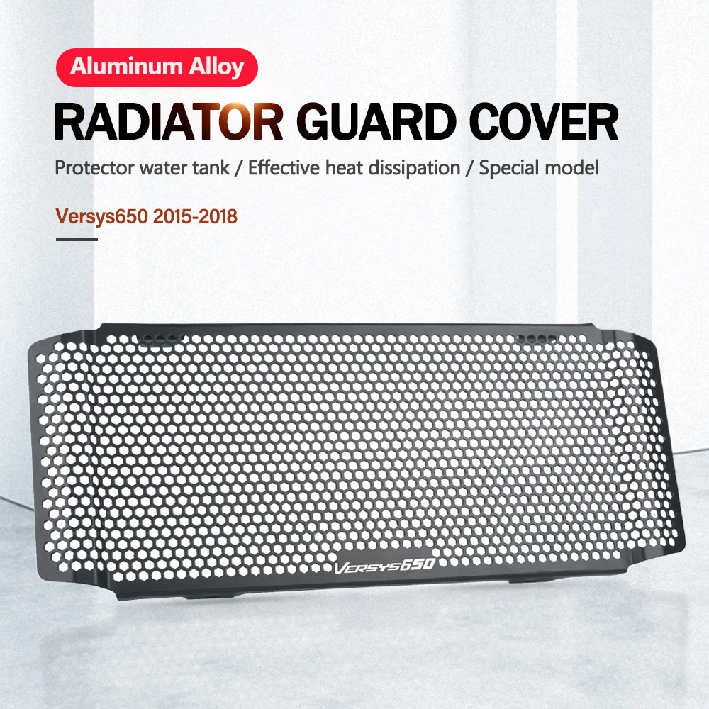 

For Kawasaki Versys 650 Versys650 2015 2016 2017 2018 Motorcycle Accessorie Aluminum Radiator Guard Protector Grille Grill Cover