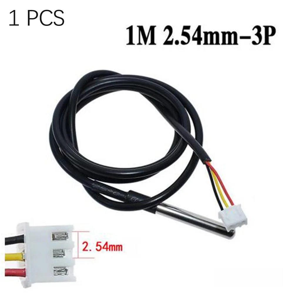 

1/2/3/5m DS18b20 Temperature Sensor Probe XH2.54-3P Terminal Cable 3.0V To 5.5V For Aquaculture Greenhouse Greenhouse Monitoring