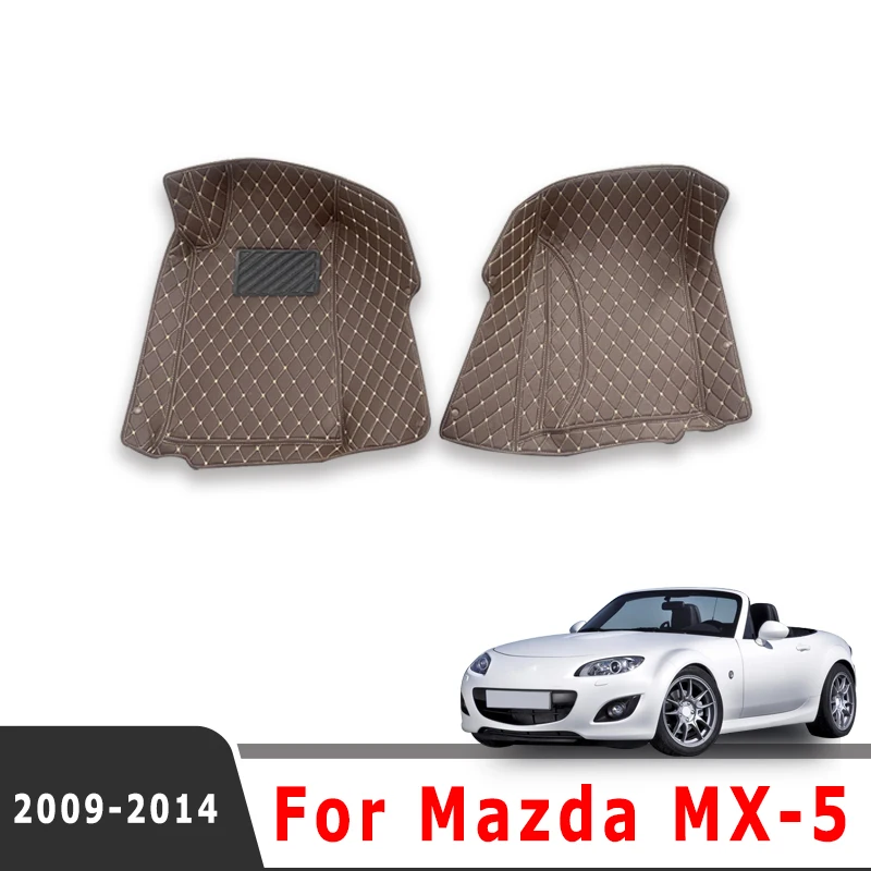Фото Автомобильные коврики для Mazda MX-5 MX5 2014 2013 2012 2011 2010 2009, ковры, авто коврики для ног, аксессуары, водонепроницаемые чехлы для продуктов №1