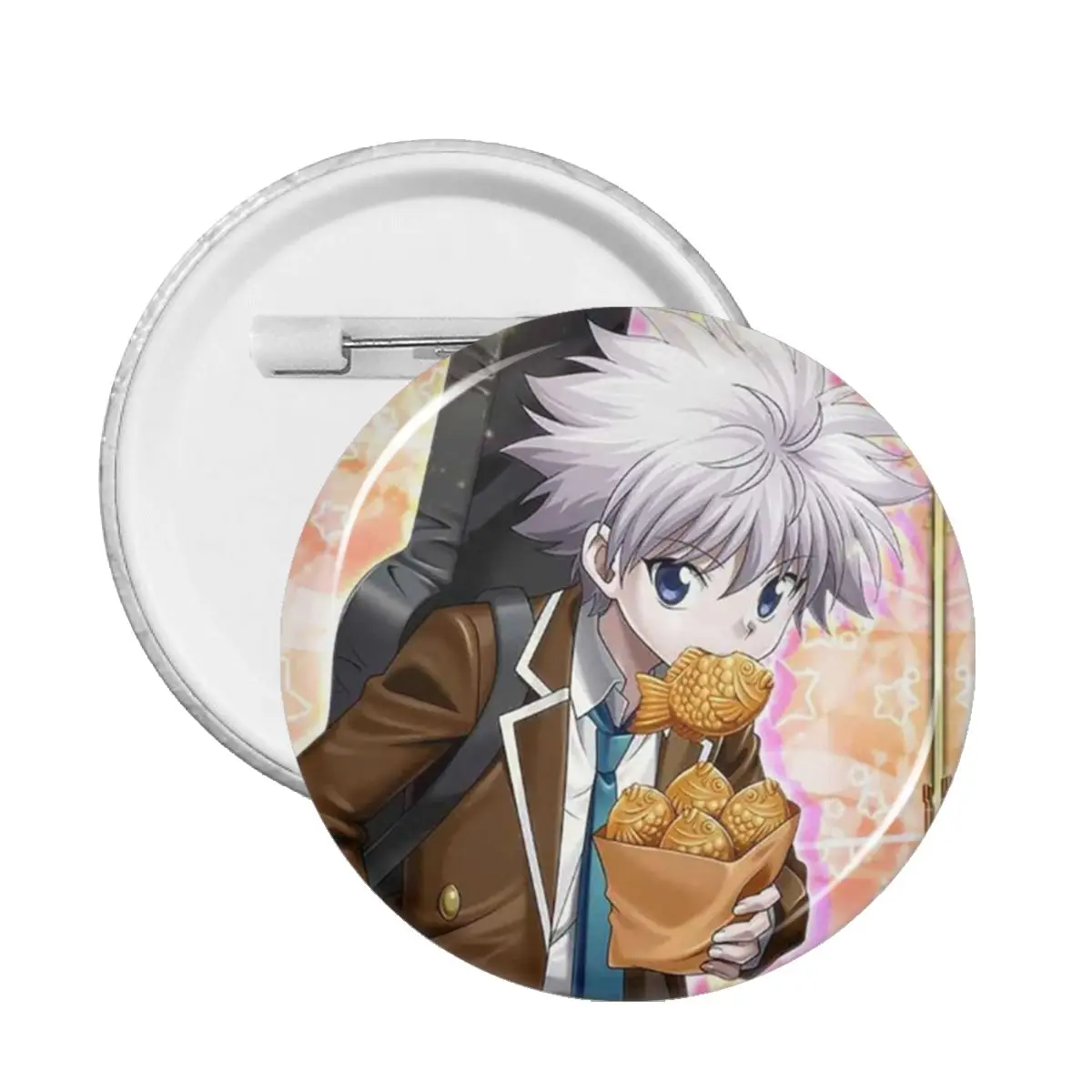

Hunter X Hunter Anime Badges Cute Zoldyck Killua Lapel Pins for Hat Cute Brooch PVC Soft Button Pin Anime Fans Collections